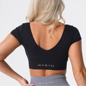 NVGTN Black Serene Sports Bra